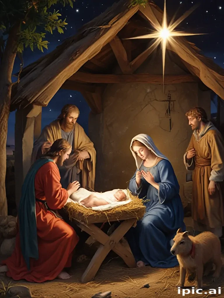 merry christmas nativity images free