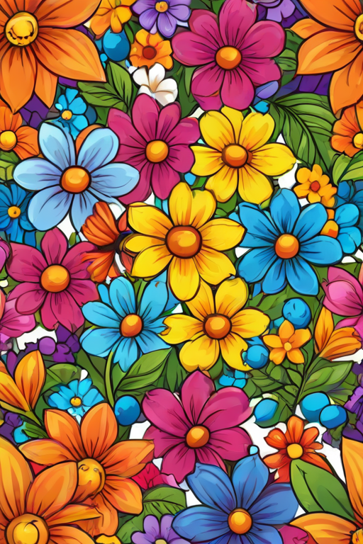 cartoon flowers png