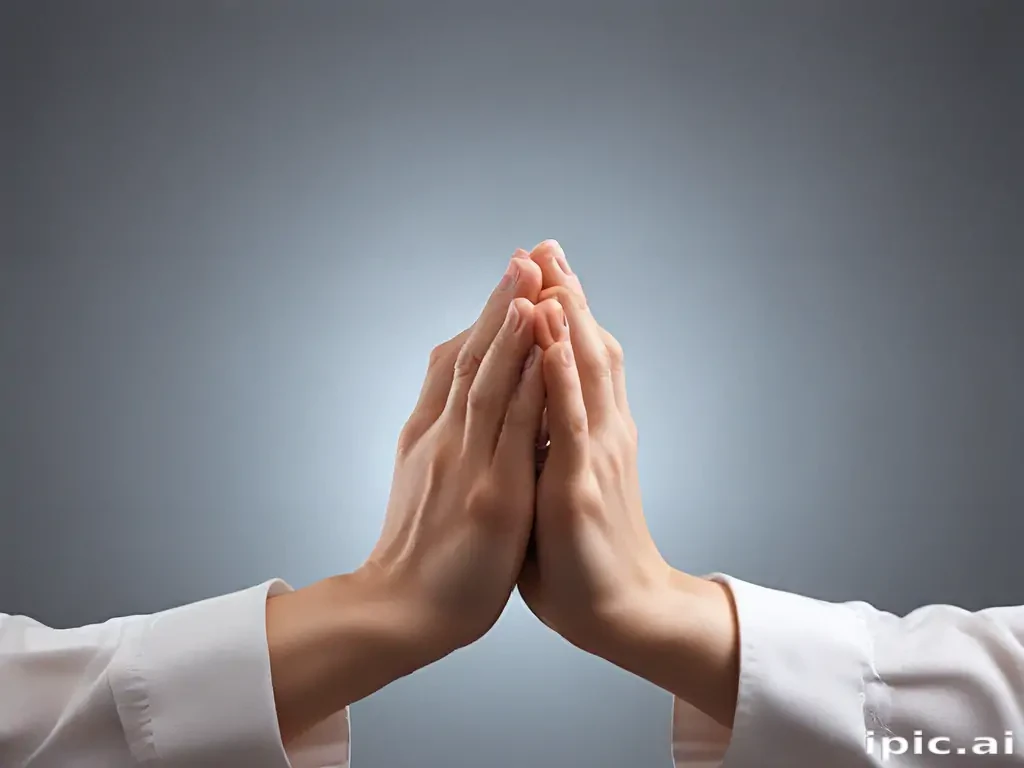 prayer hands transparent background