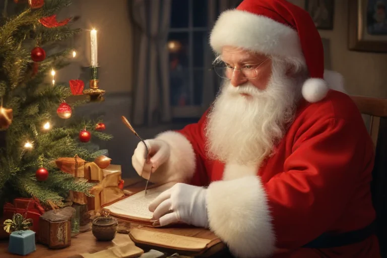 images of vintage santa
