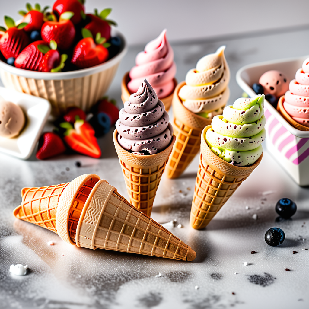 mini ice cream wafer cones