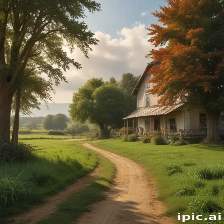 background of a farm