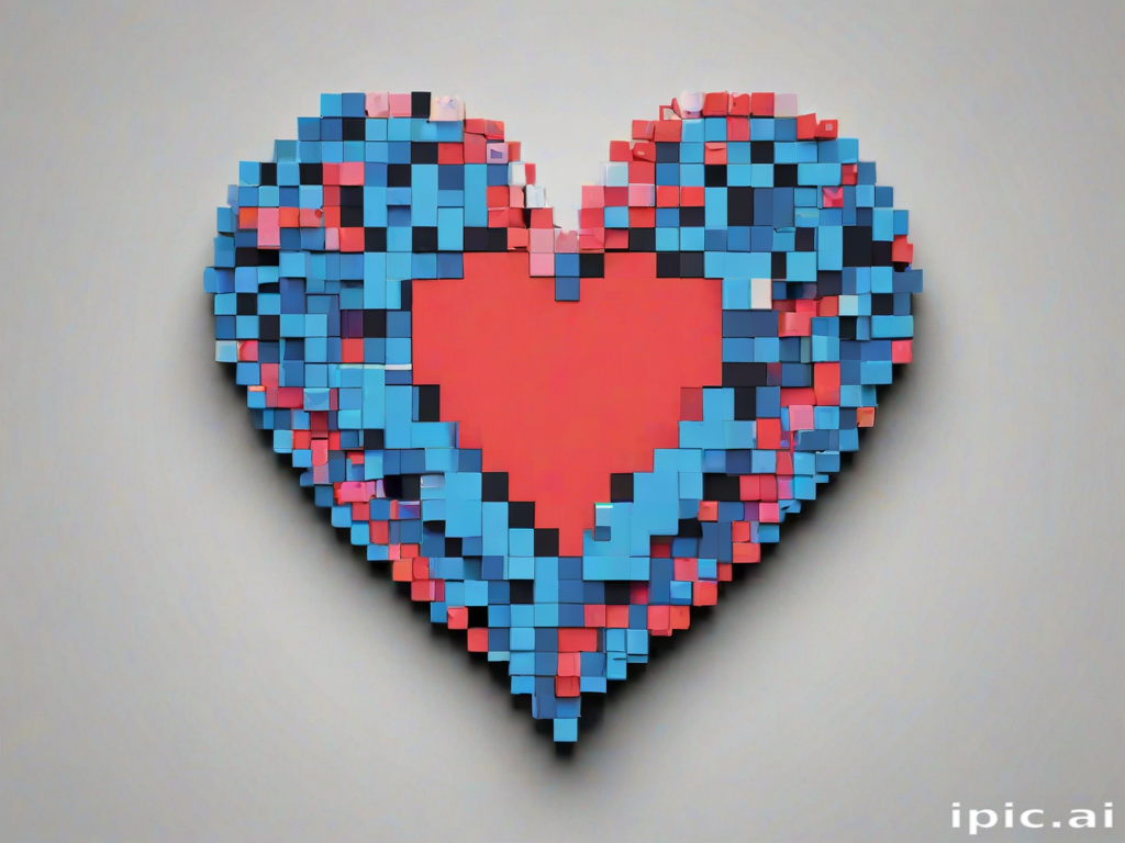 pixelated heart png