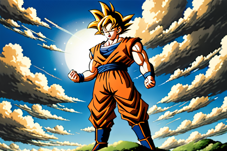 Goku in heaven
