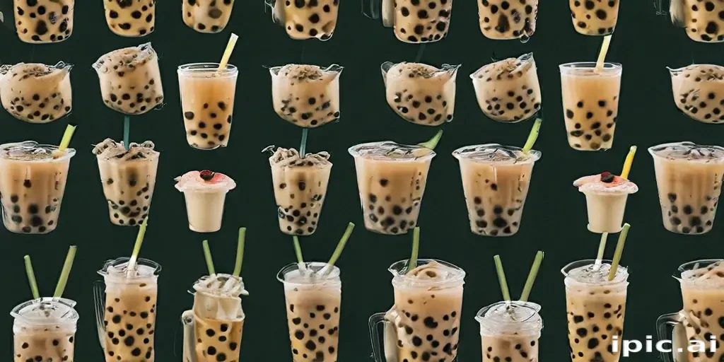 boba tea background