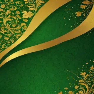 green and gold background