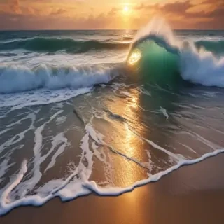 waves transparent