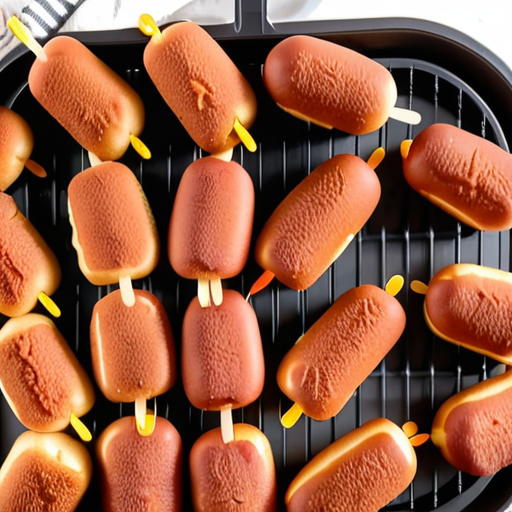 how to air fry mini corn dogs