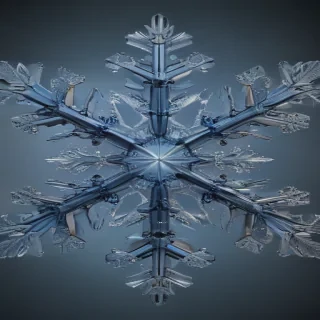 transparent snowflake