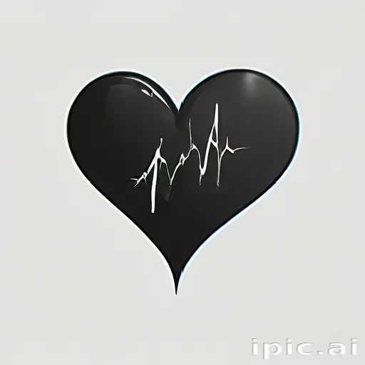 black heart transparent