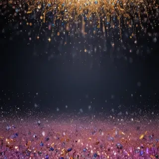 transparent background glitter