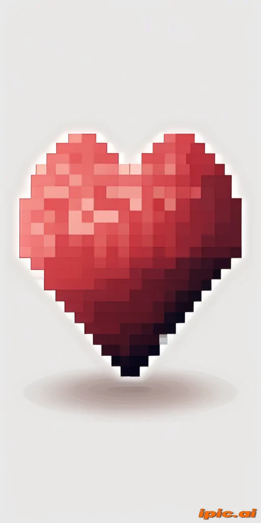 pixelated heart png