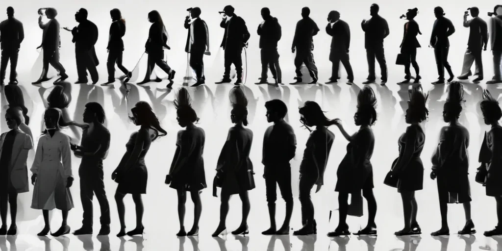people silhouette png