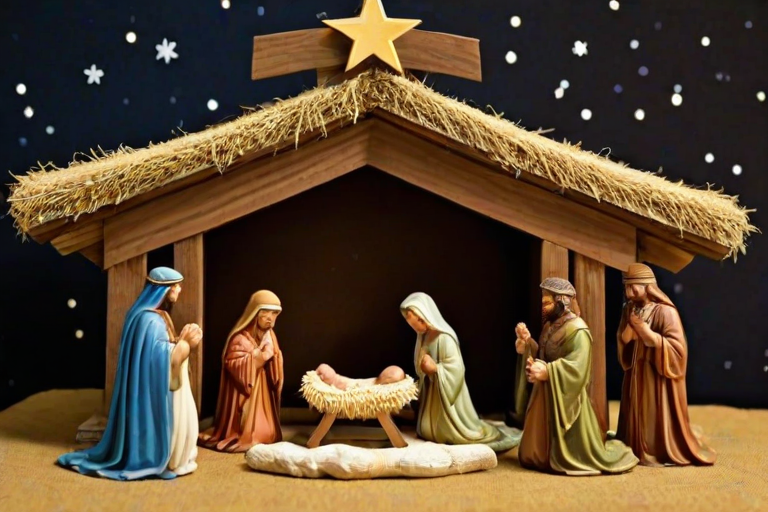 free christmas nativity scene