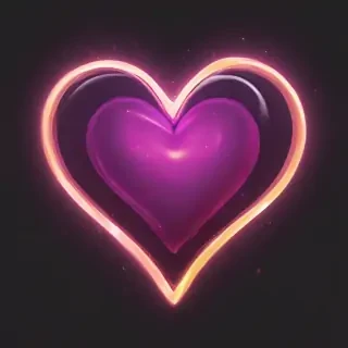 glow heart png