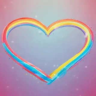 rainbow heart png