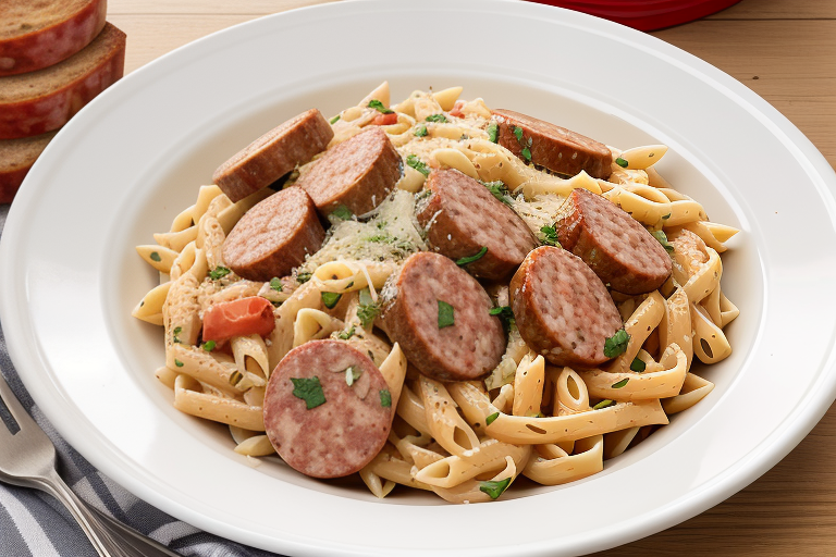 cajun pasta with andouille sausage