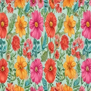 drawings of flowers in color