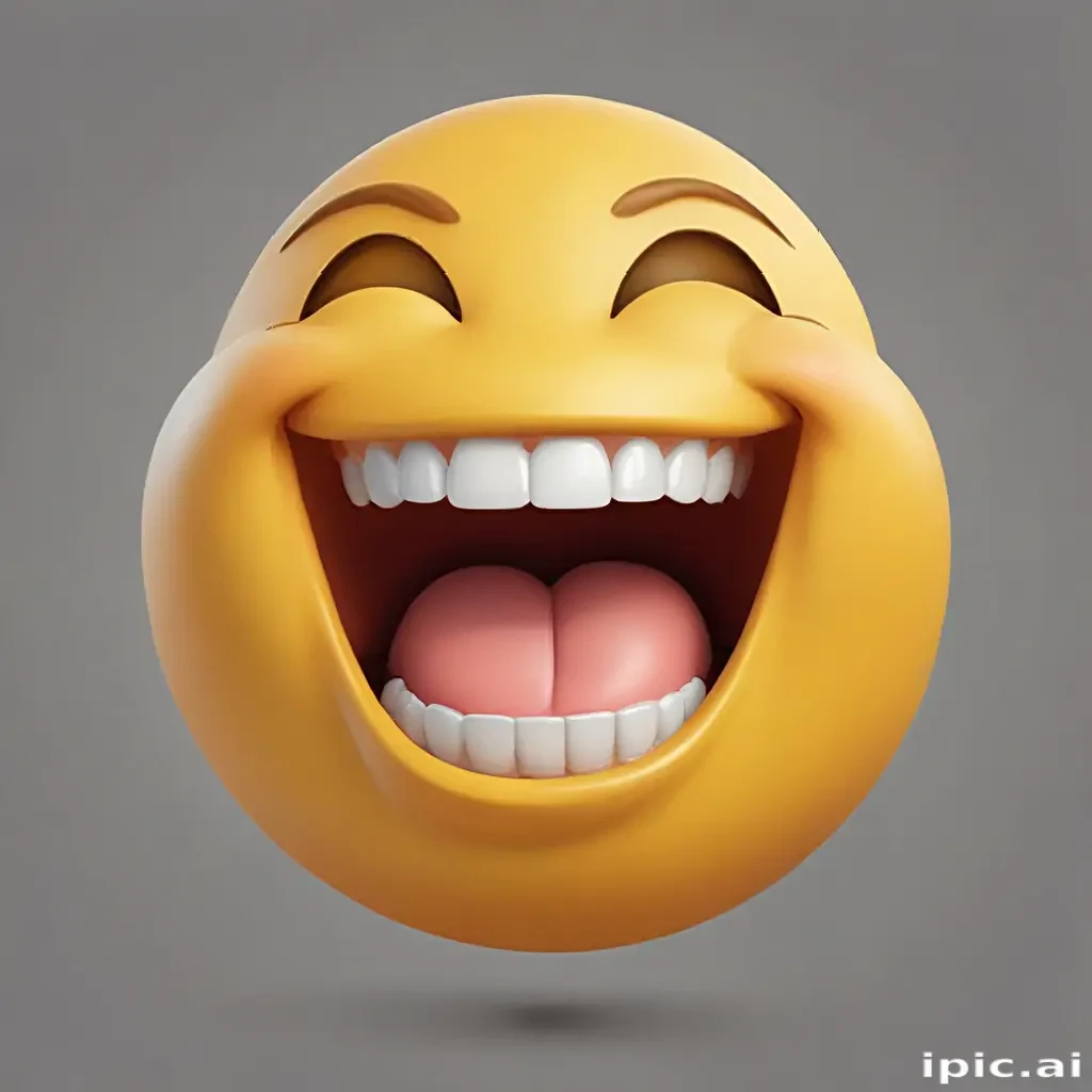 transparent laughing emoji