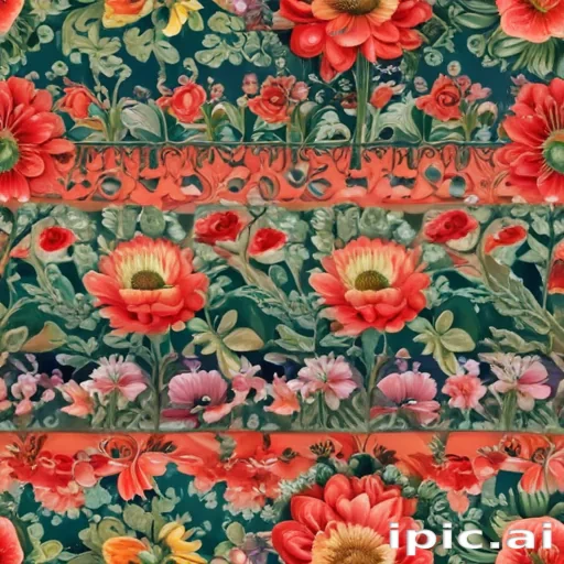 color drawings of flowers