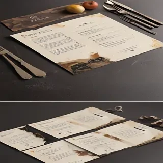 restaurant menu mockup free