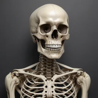 creative skeleton drawing art