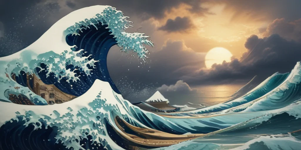 the great wave wallpaper