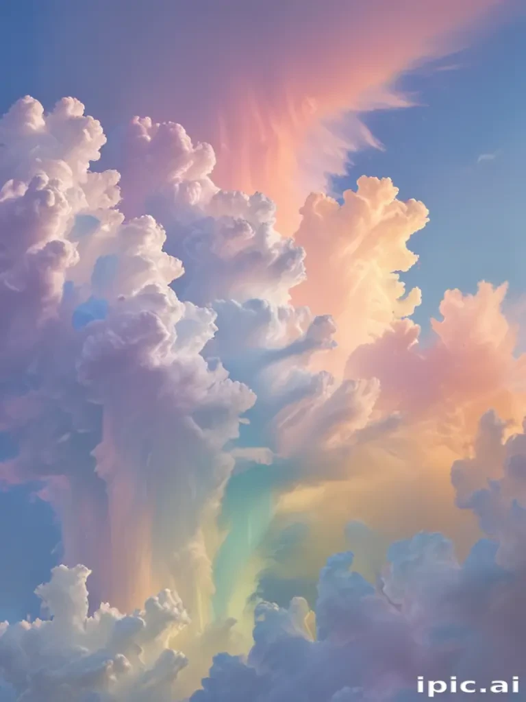 pastel rainbow