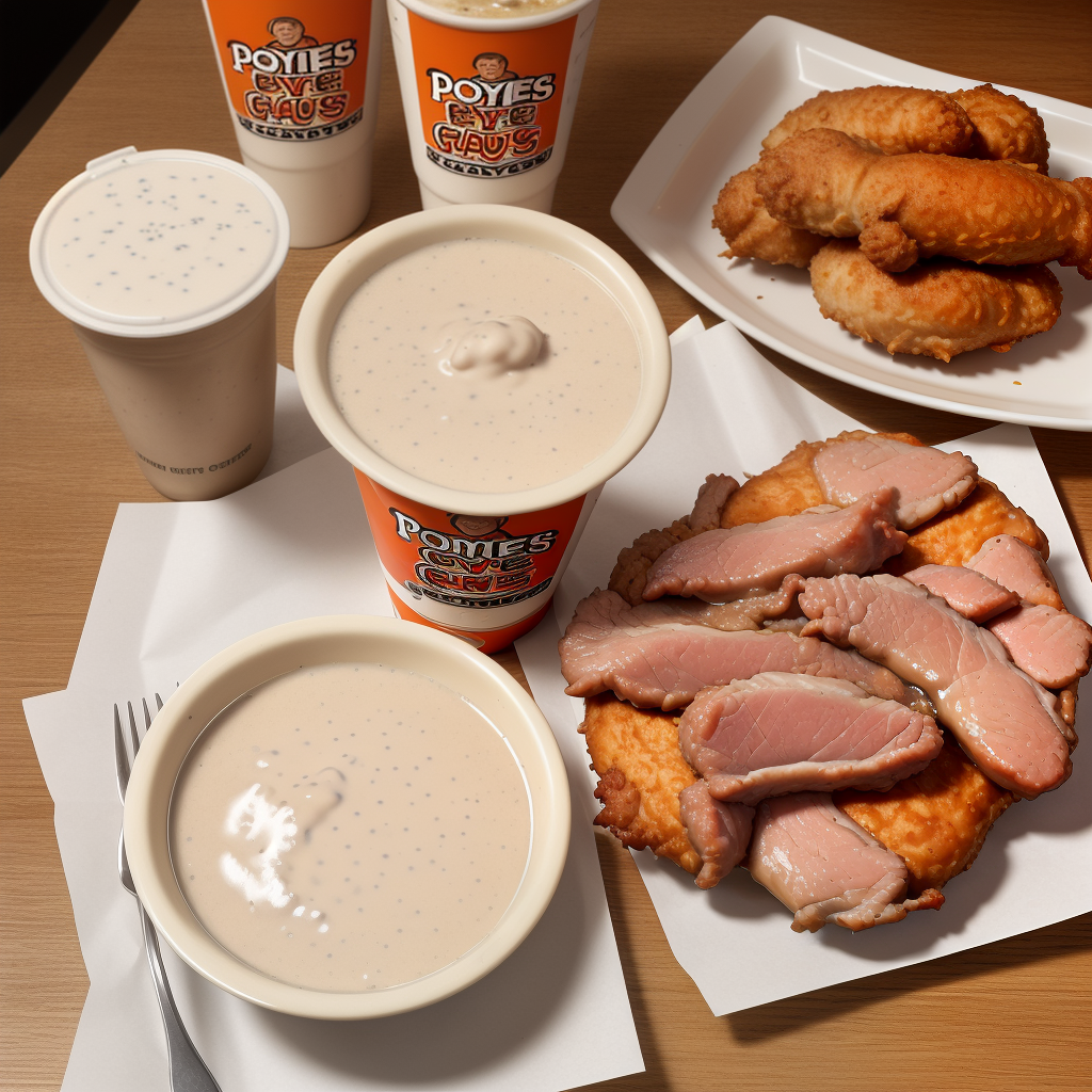 does popeyes gravy have pork