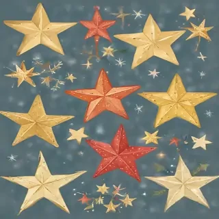 christmas stars clip art