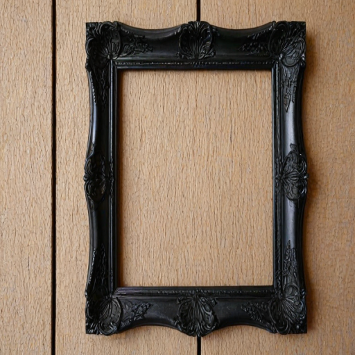 black picture frame png