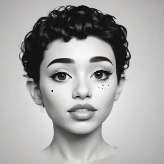 black and white png