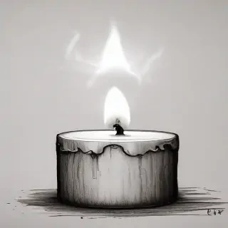 candle drawing