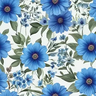 blue flowers png