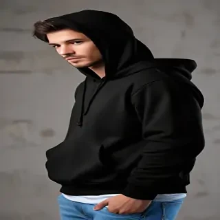black hoodie mockup png