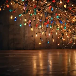 christmas lights iphone wallpaper