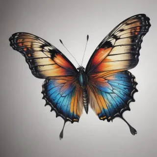 drawing butterfly