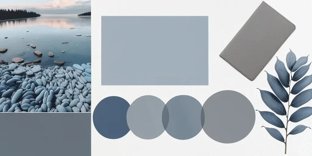 grey blue aesthetic