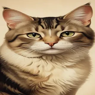 vintage cat illustration