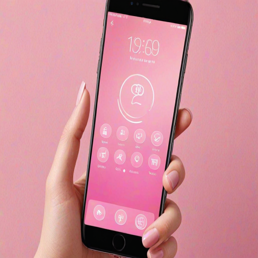 pink home screen