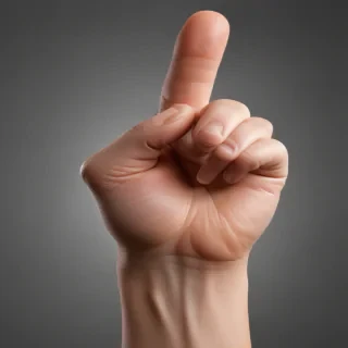 pointing finger png
