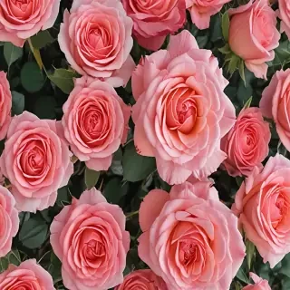 roses in background