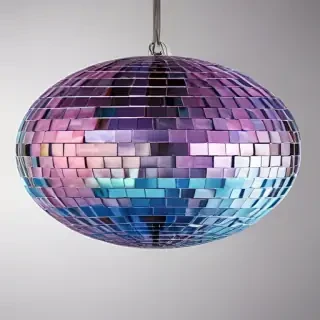 transparent disco ball