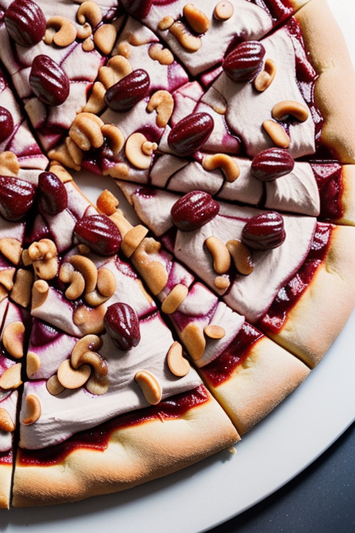peanut butter and jelly pizza
