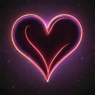 neon heart png