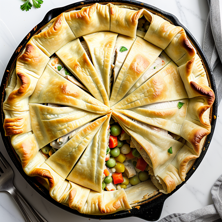 chicken pot pie using filo dough