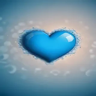 blue heart wallpaper