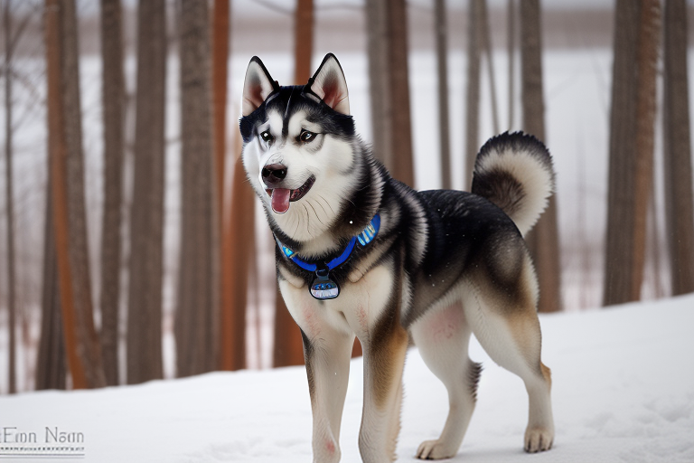 alaskan husky shepherd
