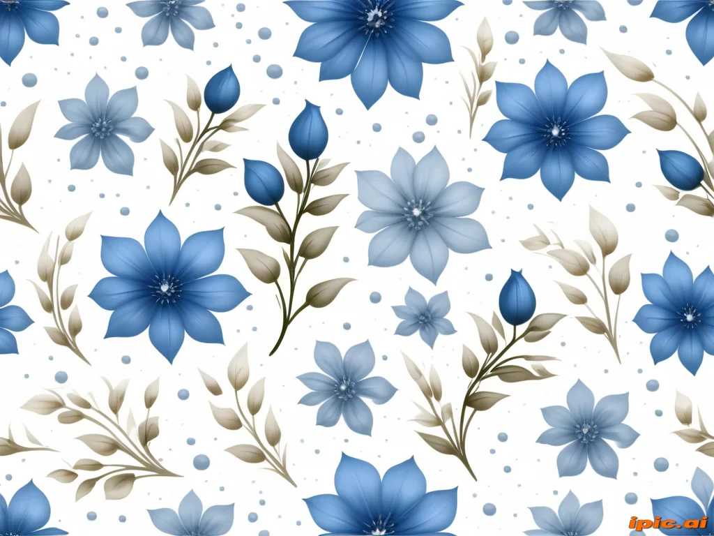 blue flowers transparent
