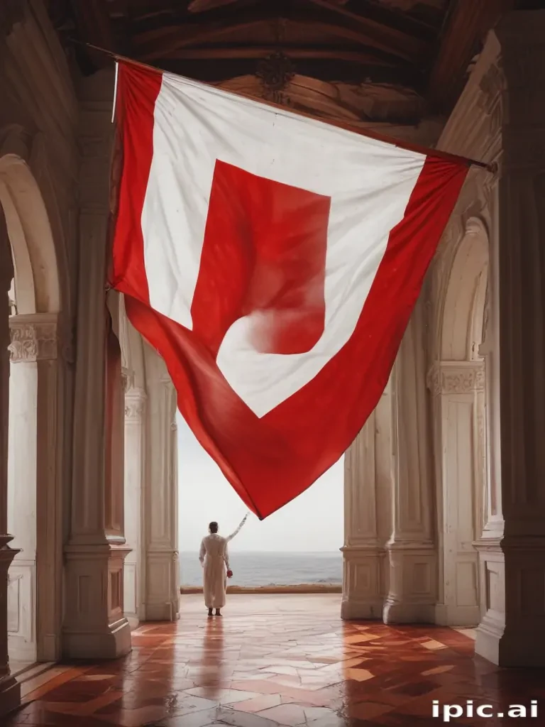 red and white flag